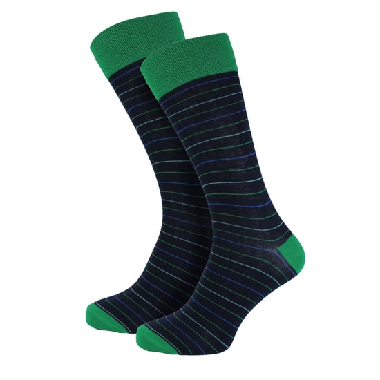 HS von Happy Socks - Herren 3er-Pack Spaß Herrenstrümpfe - Streifen (Grün) - Image 4