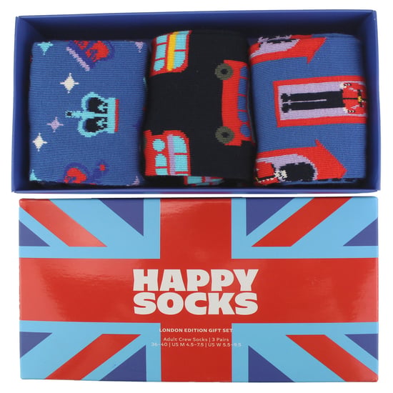 Neuheiten Großbritannien-Themen Socken | Happy Socks | Crew London Muster Socken - UK - Image 4