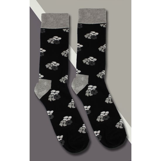 HS by Happy Socks - Herren 3er-Pack Classic Flower Dress Socken - Flower (Schwarz) - Image 4