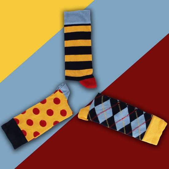 HS von Happy Socks - Herren 3er-Pack lustige Socken - Punkte (Marineblau) - Image 3