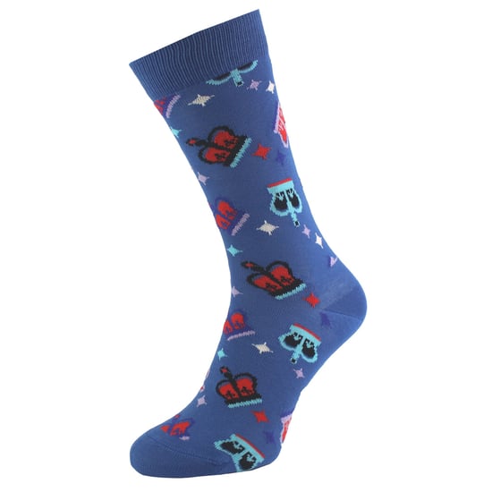 Baumwollkrone Design Unisex Socken - Blau - Image 3