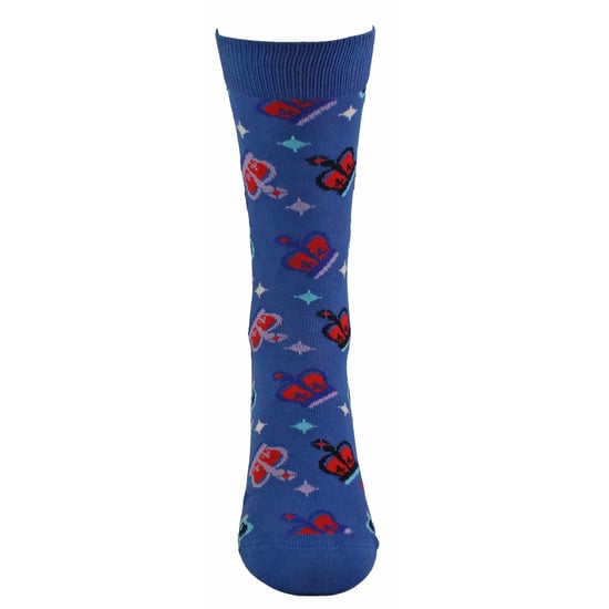 Baumwollkrone Design Unisex Socken - Blau - Image 4
