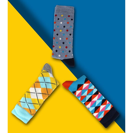 HS von Happy Socks - Herren 3er-Pack Klassische Argyle Socken - Argyle (Hellblau) - Image 3
