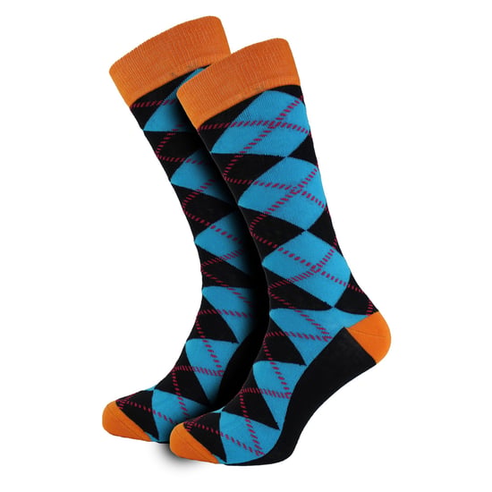 HS von Happy Socks - Herren 3er Pack Spaßige Modische Socken - Argyle (Blau) - Image 4