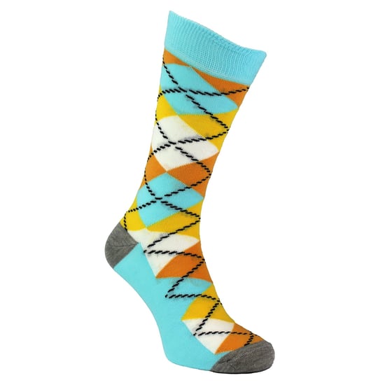 HS von Happy Socks - Herren 3er-Pack Klassische Argyle Socken - Argyle (Hellblau) - Image 4