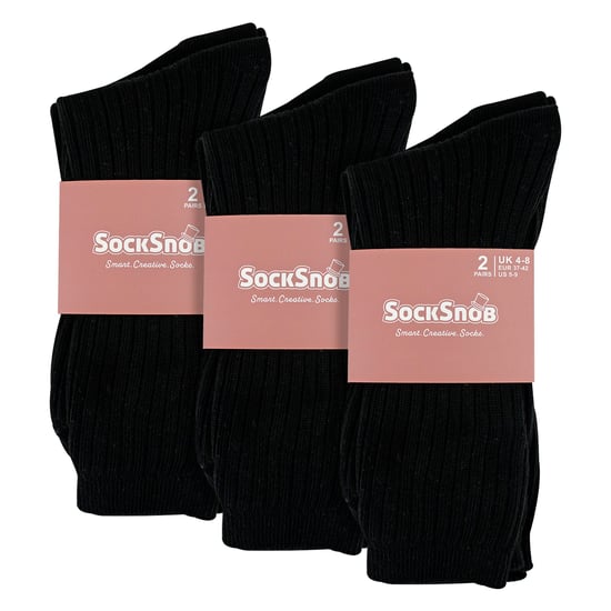 Damen 6er-Pack 100% Baumwolle atmungsaktive weiche Socken - Image 2