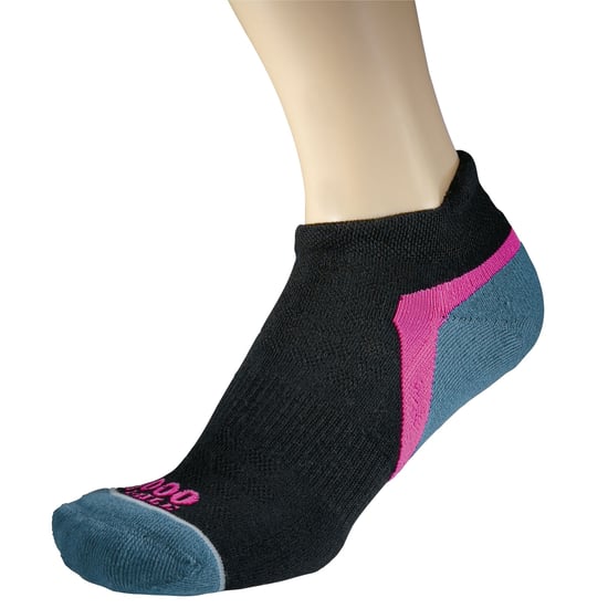 1000 Mile - Herren Aktive Niedrigschnitt Repreve Gepolsterte Sportsocken - Schwarz / Blaugrün - Image 3