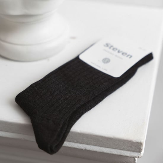 Damensocken aus Merinowolle | Steven | Dicke Outdoor-Stiefelsocken für Damen in Dunkelgrau - Image 5