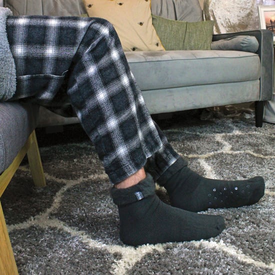 3er-Pack Herren-Bettsocken mit Griffen | THMO | Kuschelige Thermo-Pantoffel-Lounge-Socken - sortiert - Image 4