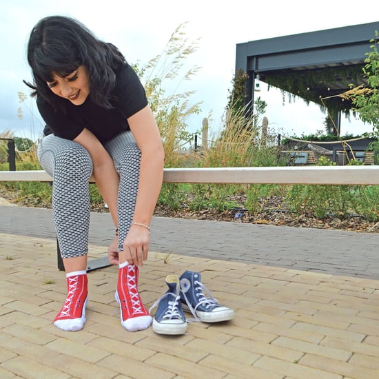 6 Paar Multipack Socken, die wie Schuhe aussehen | Socken Snob | Neuheit lustig Lace Up Converse Socken - blau - Image 4