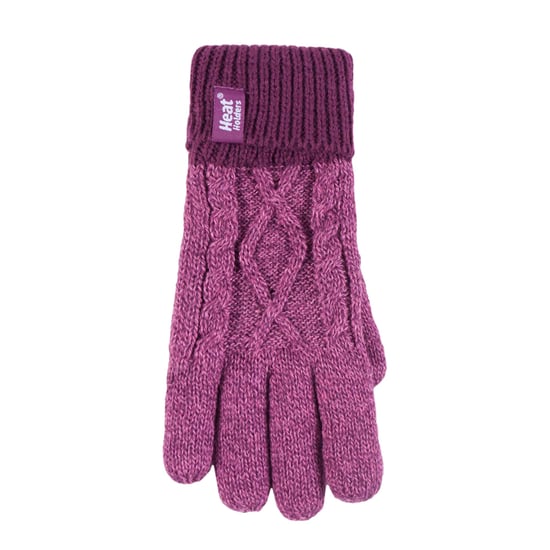 Wärmehalter - Kinder Mädchen niedlich Kabel gestrickt warm Fleece gefüttert Pompom Wintermütze und Handschuhe Set mit Bommel - PP1P13 - Image 5