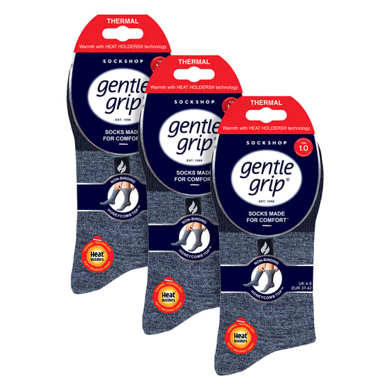 3er-Pack Damen Thermosocken warme Winter Crew Socken mit gebürstetem Innenfutter - Image 2