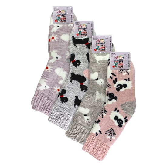 4 Paar Damen Dicke Warme Bett Socken - Image 2