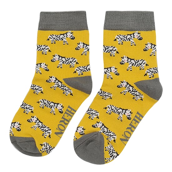 Mr Heron - 2 Paar Socken aus Bambus mit Tiermuster - Zebra - Image 3
