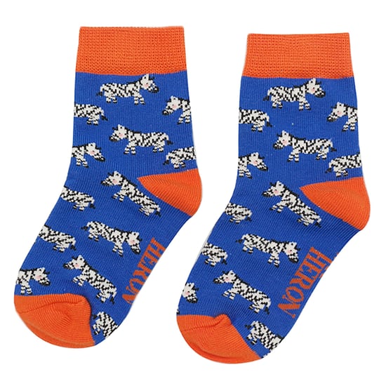 Mr Heron - 2 Paar Socken aus Bambus mit Tiermuster - Zebra - Image 4