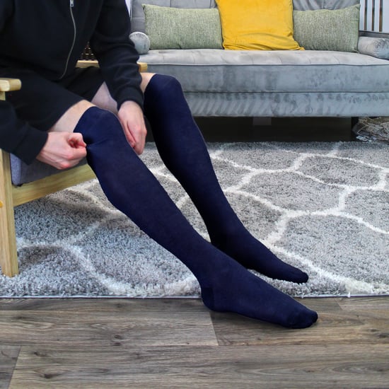 Herren-Kniestrümpfe aus Bambus | Sock Snob | 2 Paar Multipack | Atmungsaktiv | Feuchtigkeitsableitung - Marineblau - Image 3