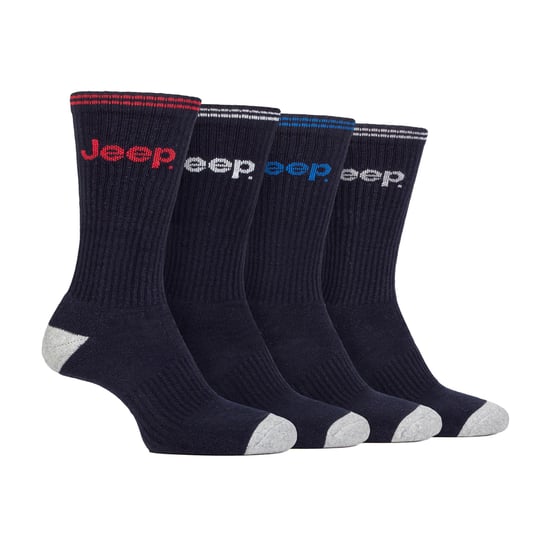 Herren gepolsterte Crew-Socken - 4er-Pack Sportlauf-Socken - Image 1