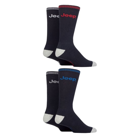 Herren gepolsterte Crew-Socken - 4er-Pack Sportlauf-Socken - Image 3