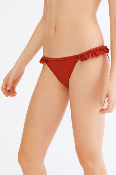 Niedriggeschnittene Rüschenslip-Bikini-Hosen - Image 2