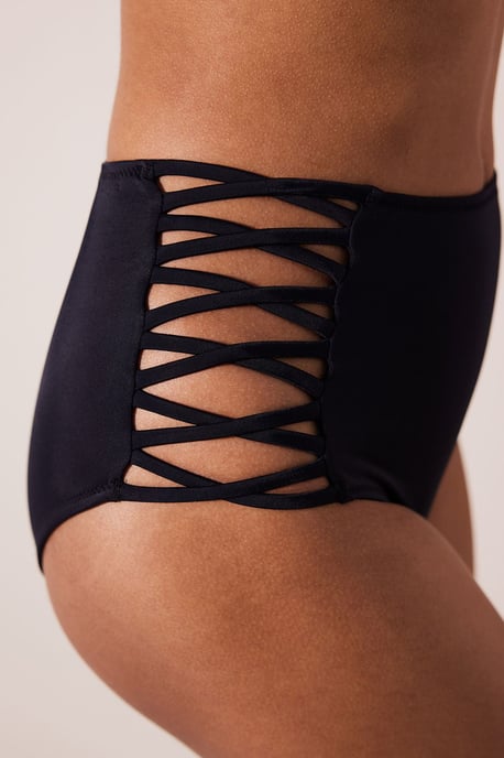 Hochtaillierte Cut-Out Bikini-Hosen - Image 2