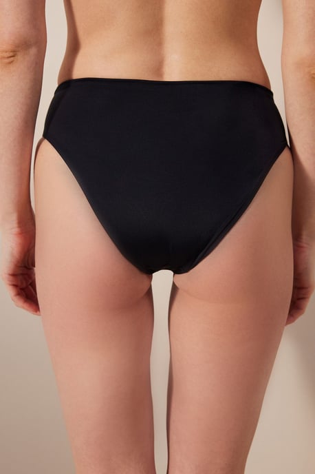 Hochtaillierte Rüschenslip-Bikinihosen - Image 2
