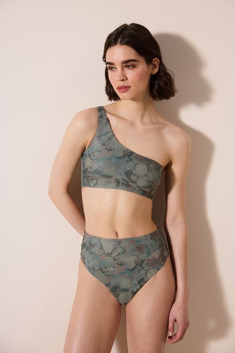Hochgeschnittene Blumenvorhang Bikini-Höschen - Image 4