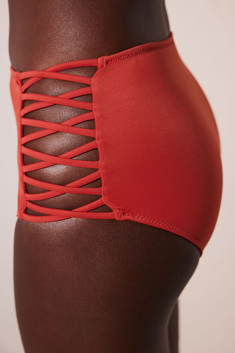 Hochtaillierte Cut-Out Bikini-Hosen - Image 2