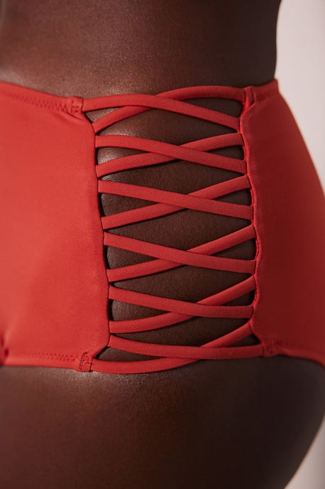 Hochtaillierte Cut-Out Bikini-Hosen - Image 3