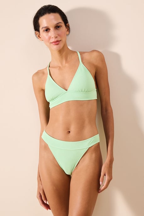 Tief geschnittene gerippte Hipster-Bikini-Hosen - Image 5
