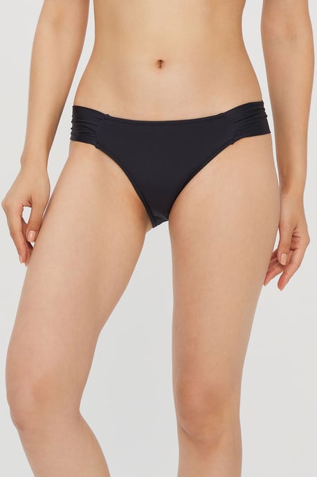 Mittelhohe Einfarbige Hipster-Bikini-Hosen - Image 1