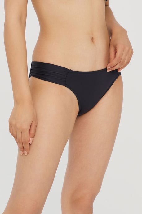 Mittelhohe Einfarbige Hipster-Bikini-Hosen - Image 2
