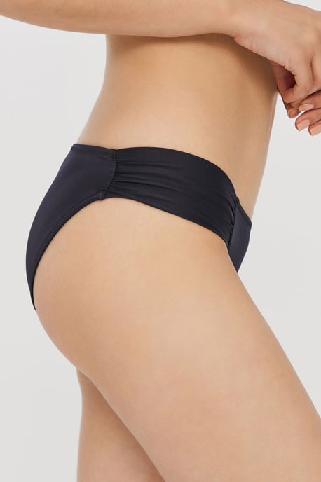 Mittelhohe Einfarbige Hipster-Bikini-Hosen - Image 3