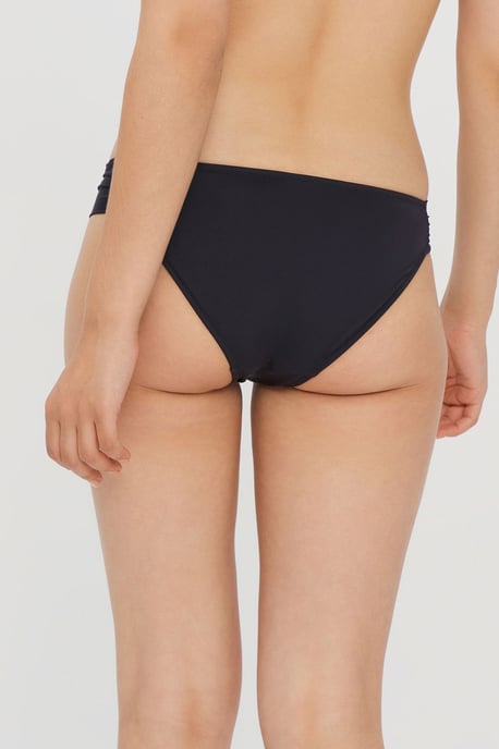 Mittelhohe Einfarbige Hipster-Bikini-Hosen - Image 4