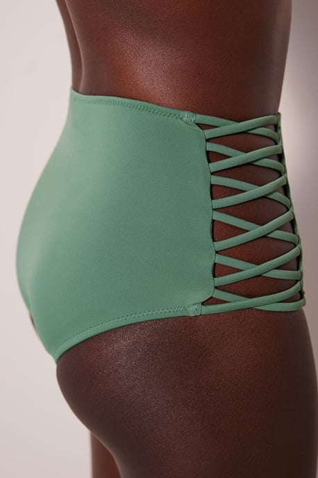 Hochtaillierte Cut-Out Bikini-Hosen - Image 2