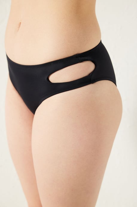 Mittelhohe Hipster-Bikiniunterteile mit Ausschnitt-Detail - Image 2