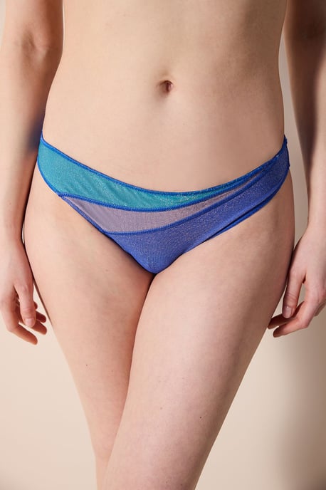Glitzernde Bikini-Hosenträger mit mittlerer Taille - Image 1