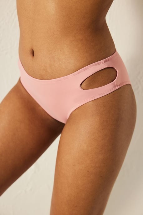 Mid Waist Cut-Out Hipster Bikini Slips - Image 2