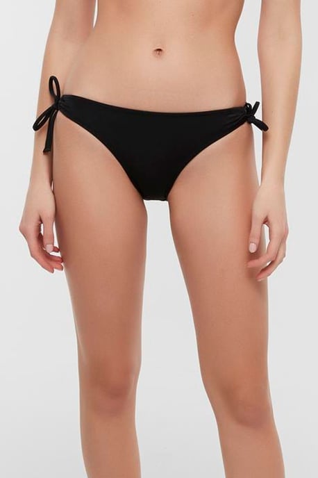 Tief sitzende, einfarbige Jersey-Bikini-Hosen - Image 1