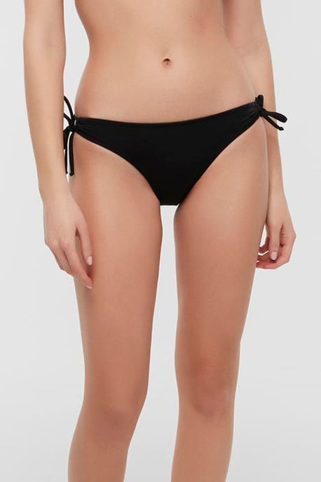 Tief sitzende, einfarbige Jersey-Bikini-Hosen - Image 2