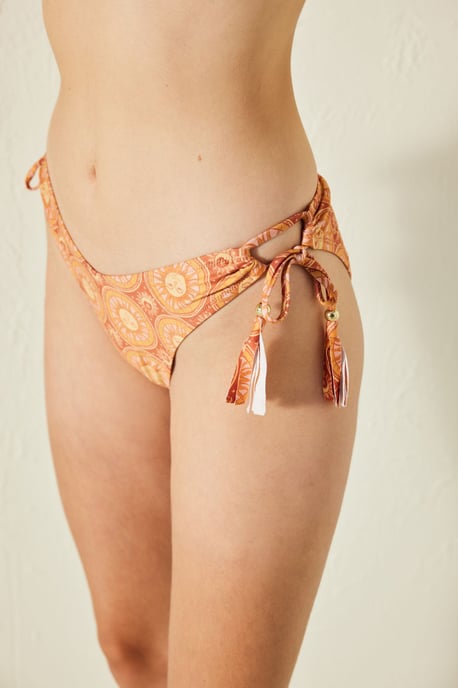 Paisley Low-Rise Hipster-Bikinihose - Image 1