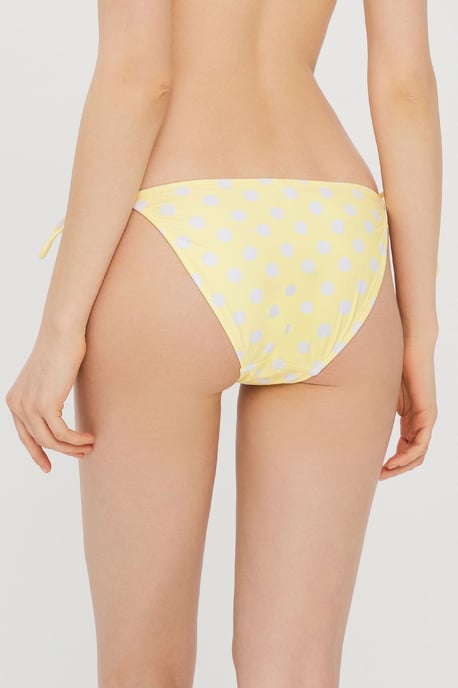 Tie-Side Polka Dot Bikini-Höschen mit niedrigem Bund - Image 3