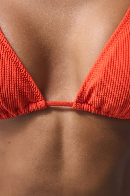 Fester Rippendraht-Bikini-Oberteil mit Dreieck-Halter - Image 3
