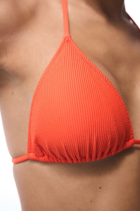 Fester Rippendraht-Bikini-Oberteil mit Dreieck-Halter - Image 4