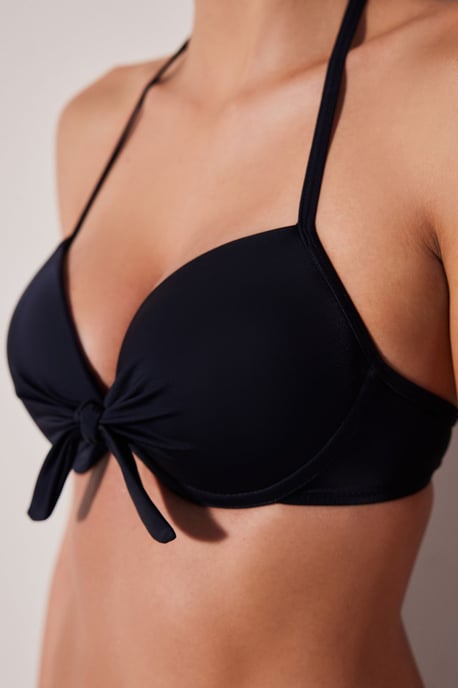 Blickdichte Unterwired Halter-Bikini-Oberteil - Image 3