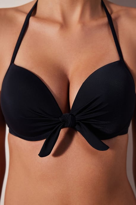 Blickdichte Unterwired Halter-Bikini-Oberteil - Image 4