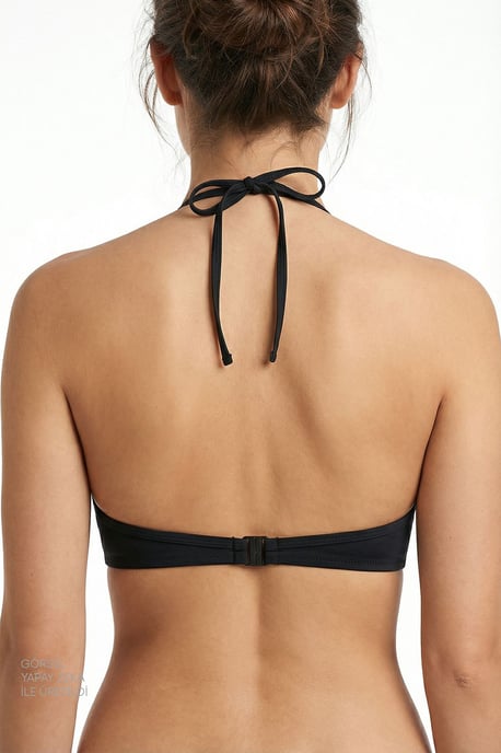 Blickdichte Unterwired Halter-Bikini-Oberteil - Image 2