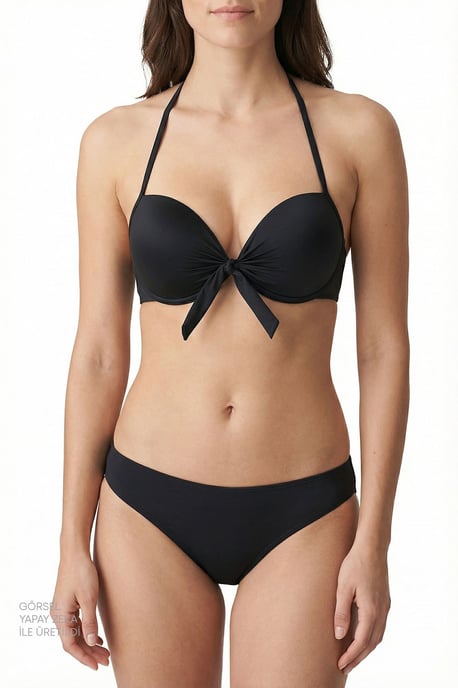 Blickdichte Unterwired Halter-Bikini-Oberteil - Image 4