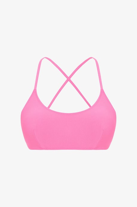Rippierter umwandelbarer Träger-Bralette-Bikini-Oberteil - Image 5