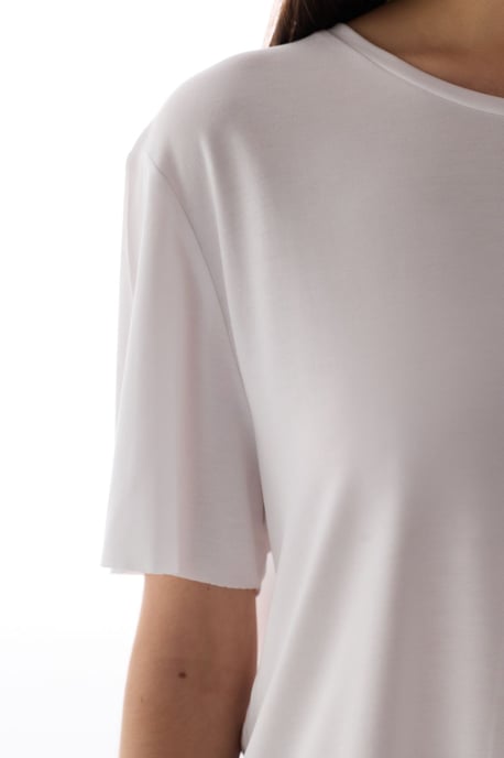 Oversized Modal-Mischung Rundhalsausschnitt T-Shirt - Image 5