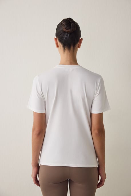 Damen T-Shirt mit regulärer Passform aus Baumwolle, Rundhals - Image 5
